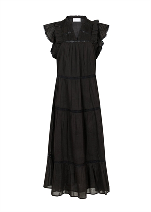 Ankita s voile kjole Sort Neo Noir 